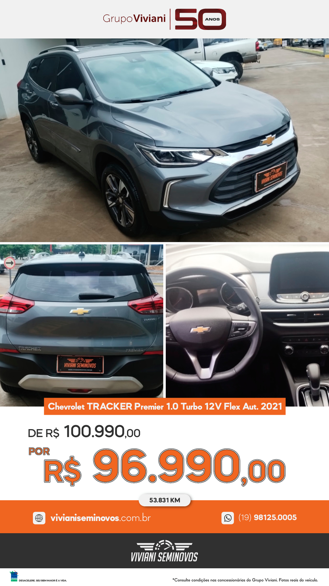 GIY0F47 - Chevrolet TRACKER Premier 1.0 Turbo 12V Flex Aut. 2021
