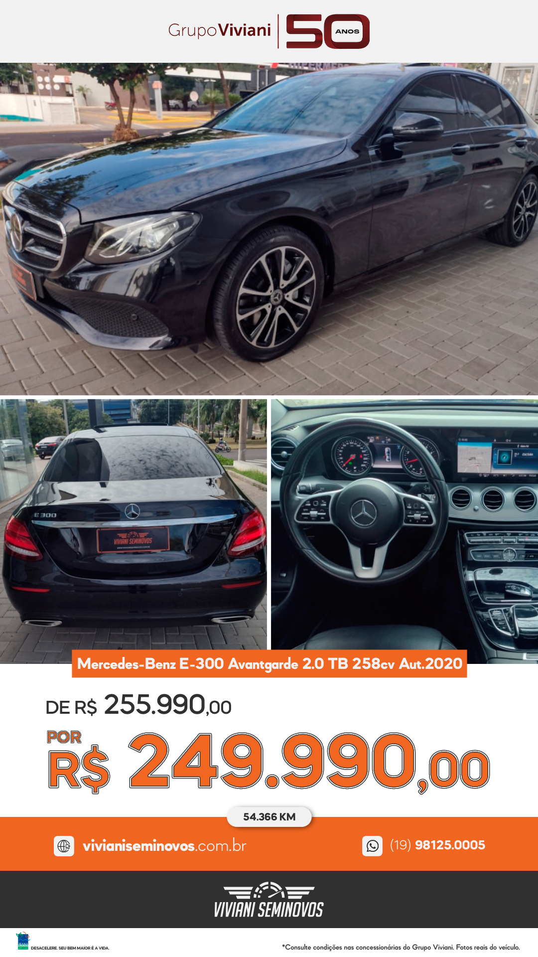 FJQ8I37 - Mercedes-Benz E-300 Avantgarde 2.0 TB 258cv Aut. 2020