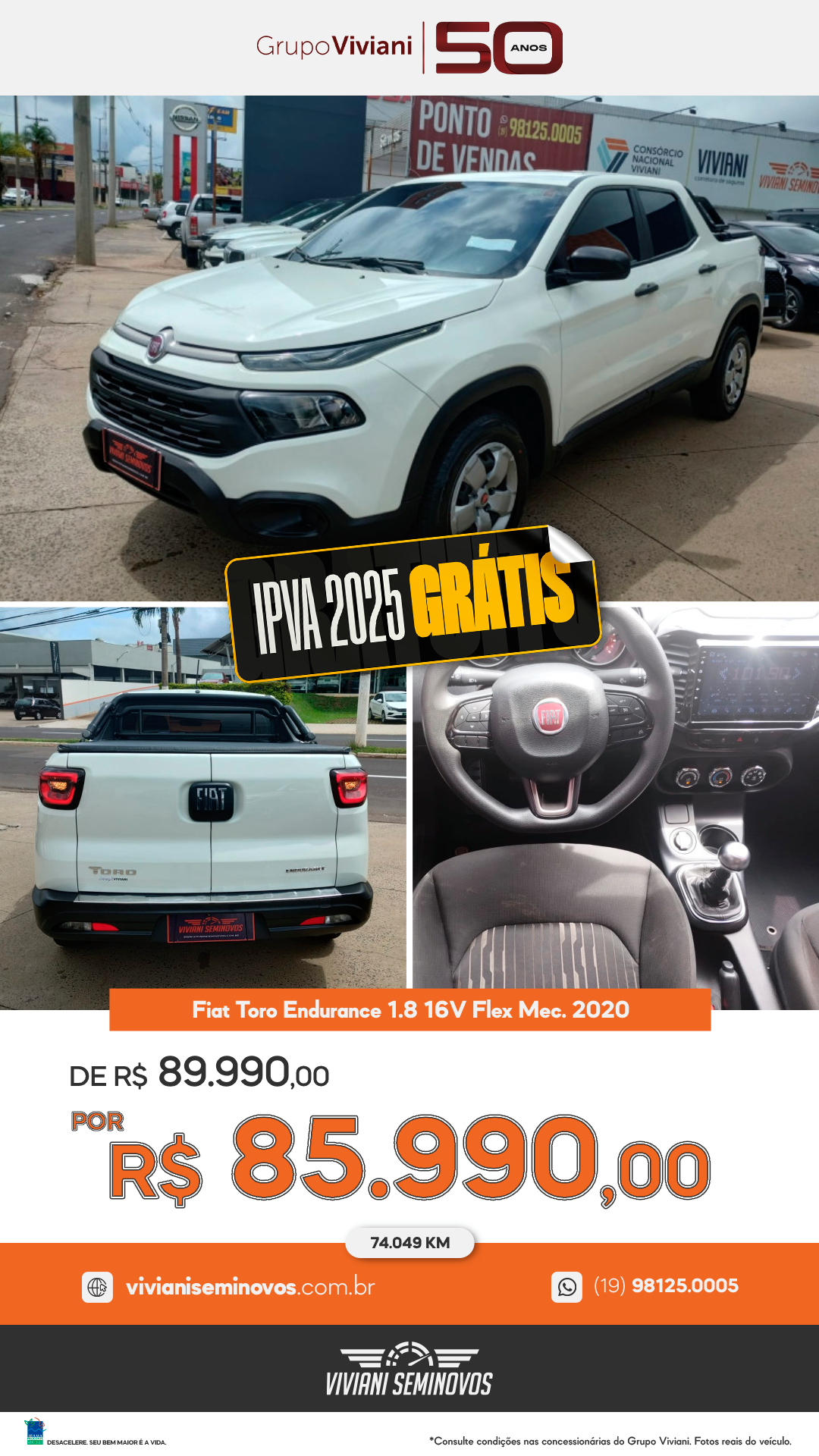 EYP3239 - Fiat Toro Endurance 1.8 16V Flex Mec. 2020