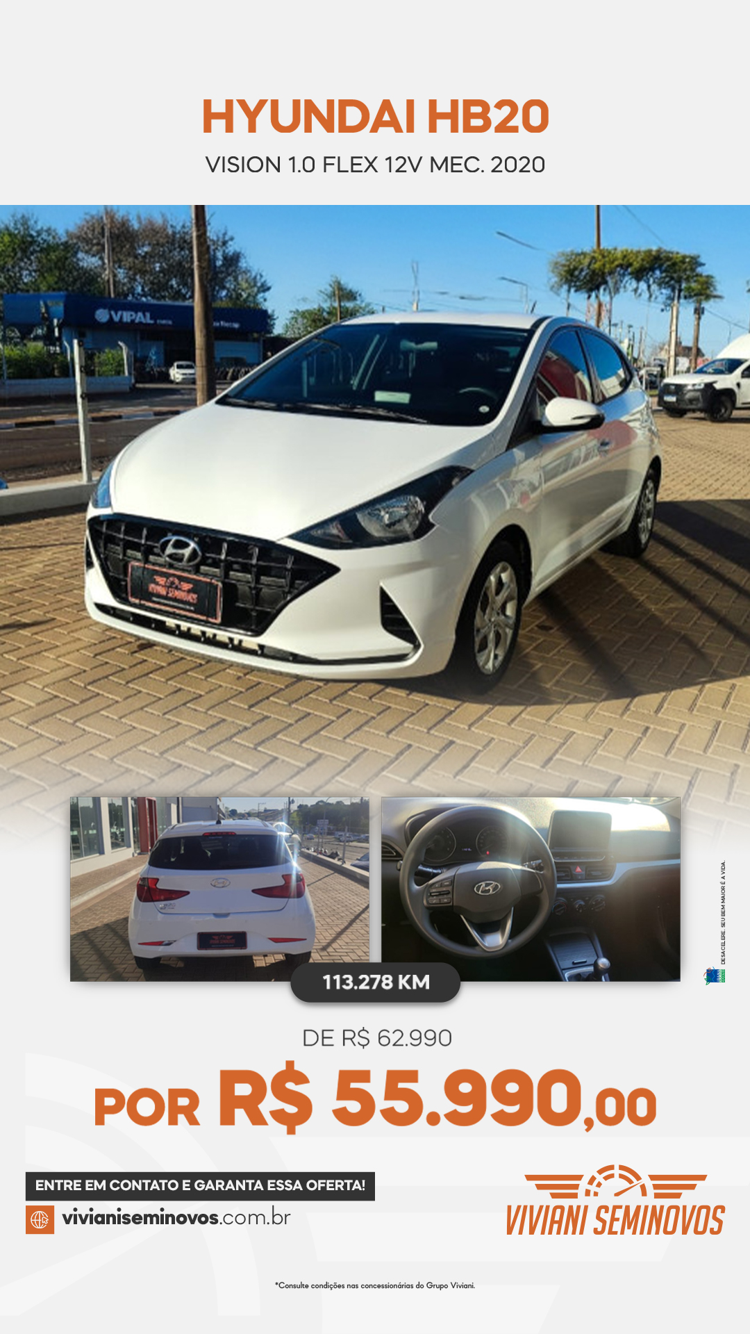 EQX5A09 - Hyundai HB20 Vision 1.0 Flex 12V Mec. 2020