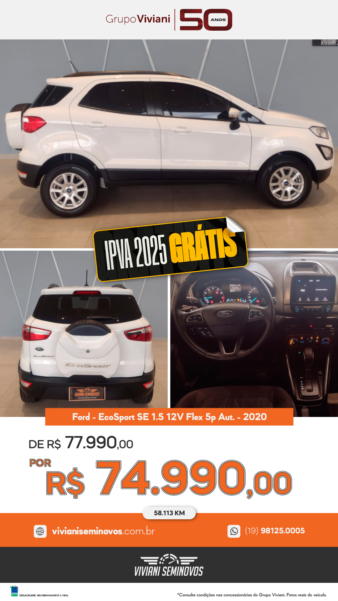 QQS9G02 - EcoSport SE 1.5 12V Flex 5p Aut.