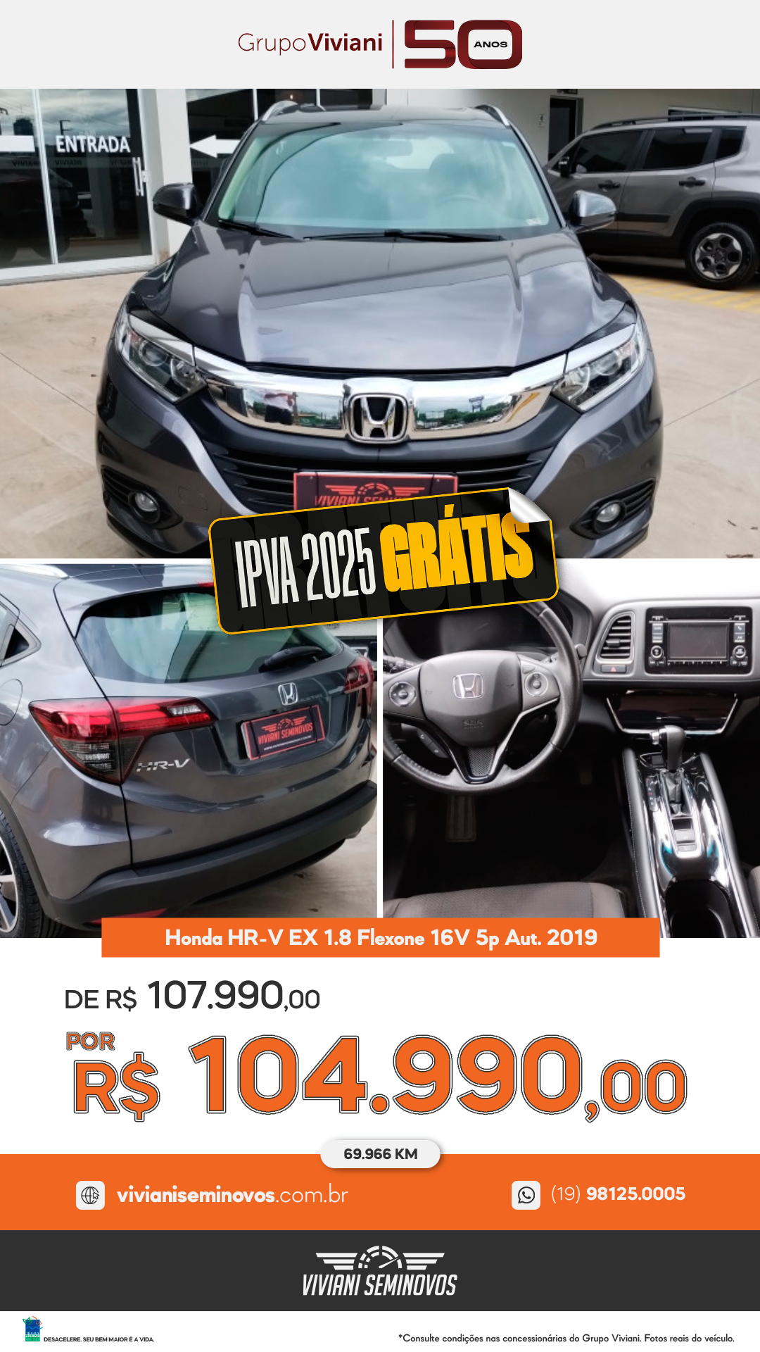 DSS2450 - Honda HR-V EX 1.8 Flexone 16V 5p Aut. 2019