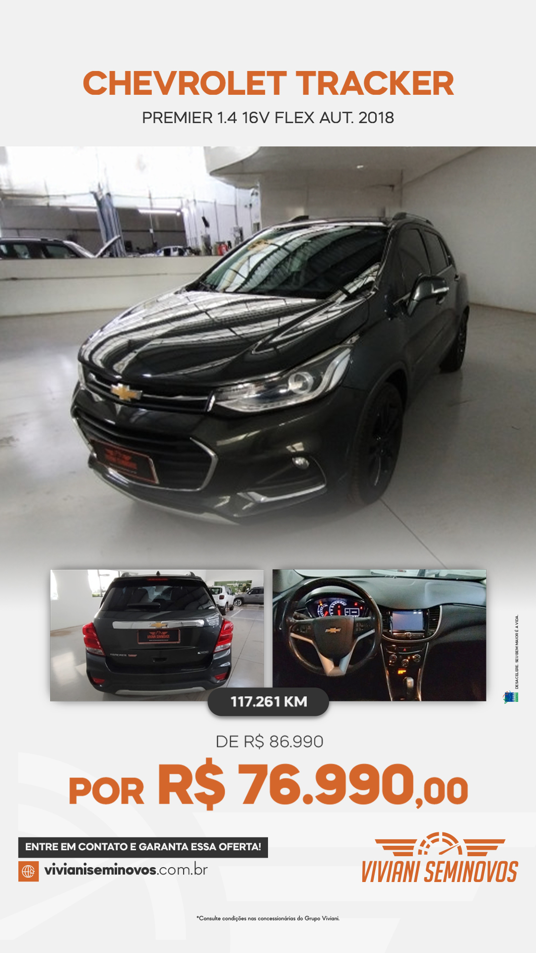 FVT1C72 - Chevrolet Tracker Chevrolet TRACKER Premier 1.4 Turbo 16V Flex Aut 2018