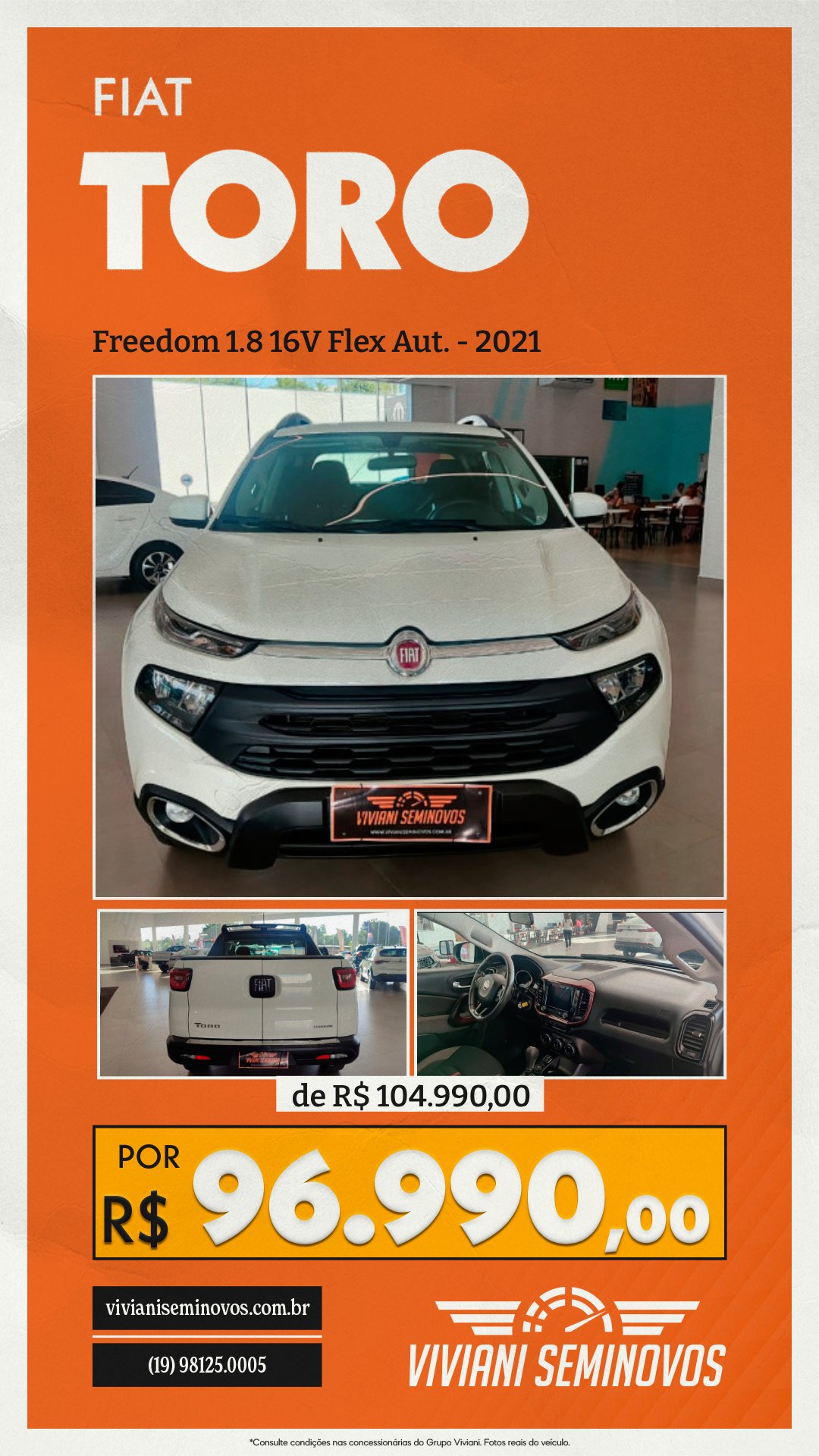 RFW1D24 - Fiat - Toro Freedom 1.8 16V Flex Aut. - 2021