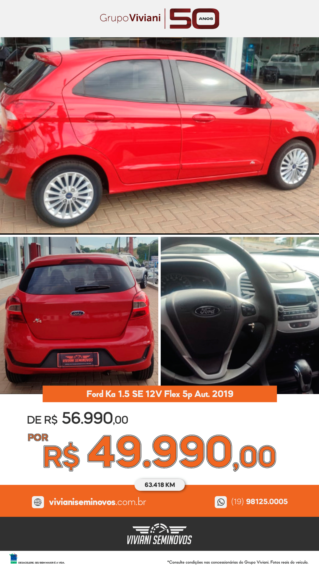 COO1679 - Ford Ka 1.5 SE 12V Flex 5p Aut. 2019