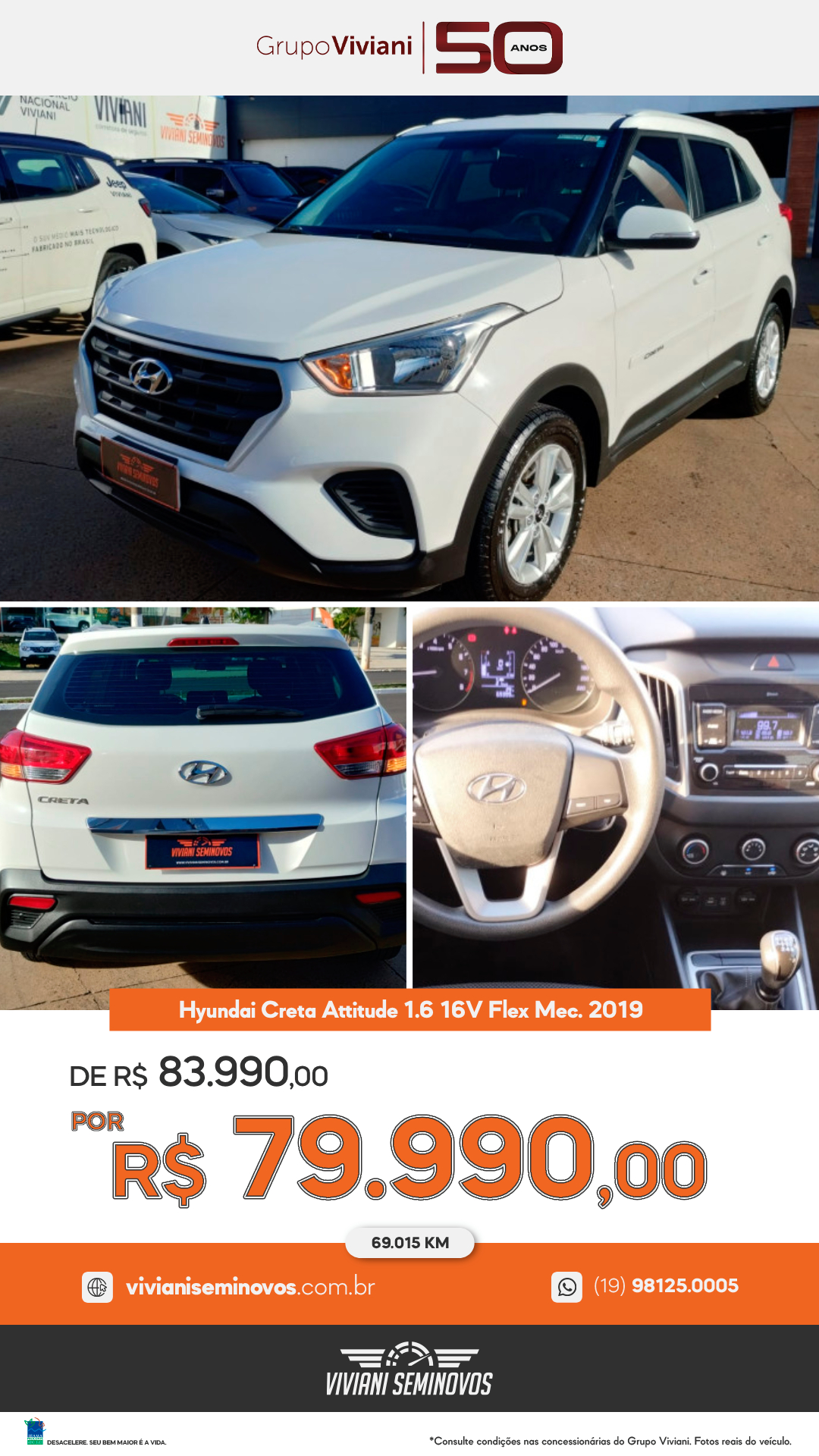 FDB9794 - Hyundai Creta Attitude 1.6 16V Flex Mec. 2019