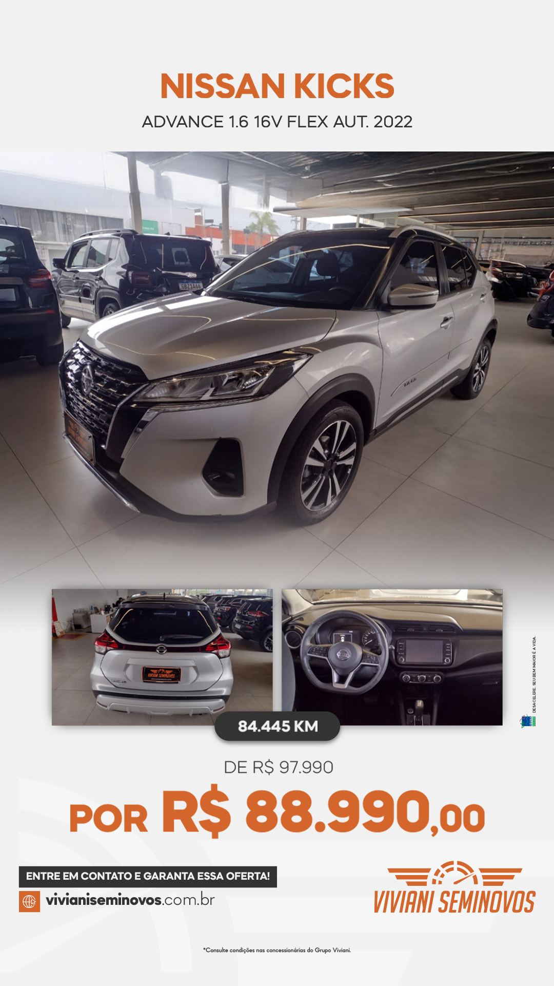 BLE2I81	- Nissan KICKS Advance 1.6 16V Flex Aut. 2022