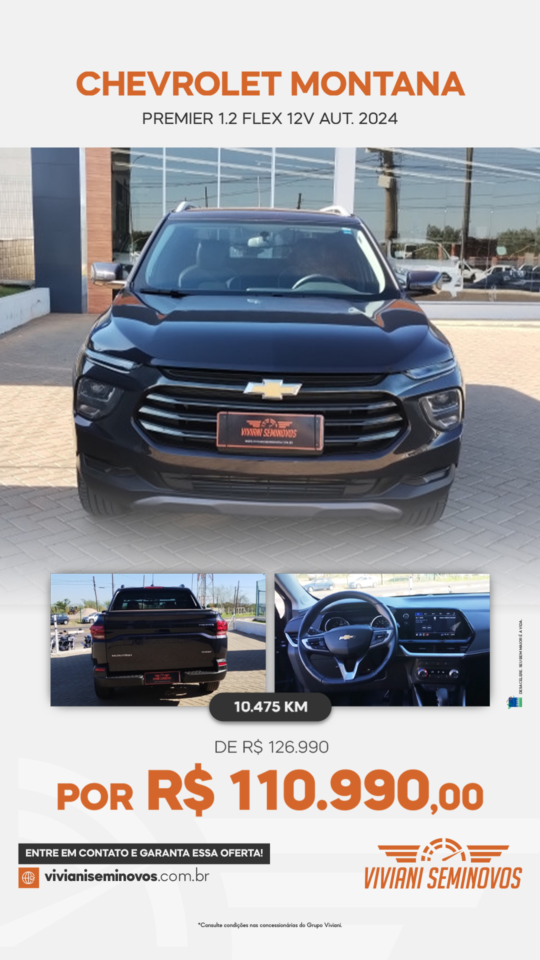 STZ1E82 - Chevrolet Montana Chevrolet MONTANA PREMIER 1.2 Turbo Flex 12V Aut. 2024